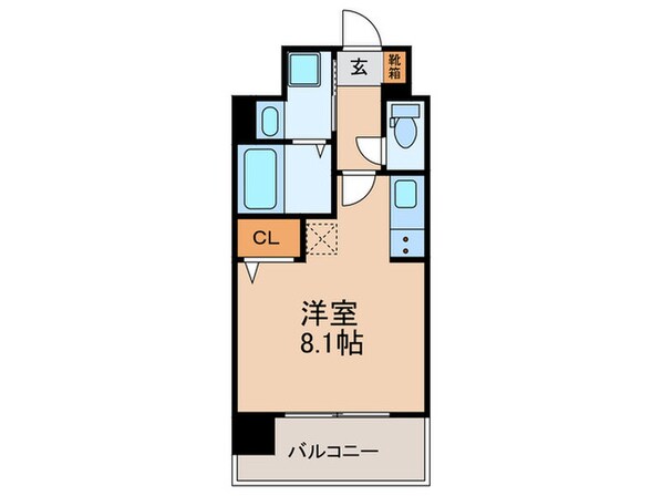 メイクス博多石城の物件間取画像